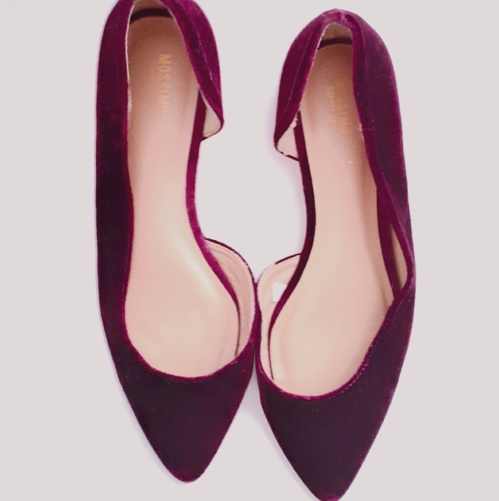 Mossimo Supply Co. Velvet D'Orsay Flats - Picture 4 of 4